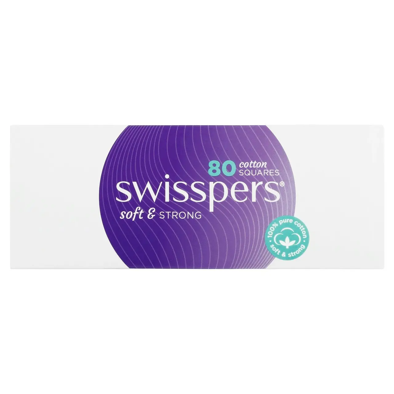 Swisspers Cotton Squares 80 pack