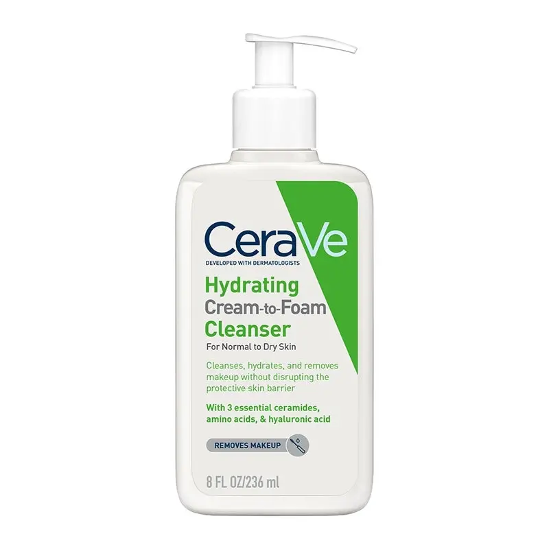 CeraVe Ceramides Hydrating Cream-to-Foam Cleanser 236ml