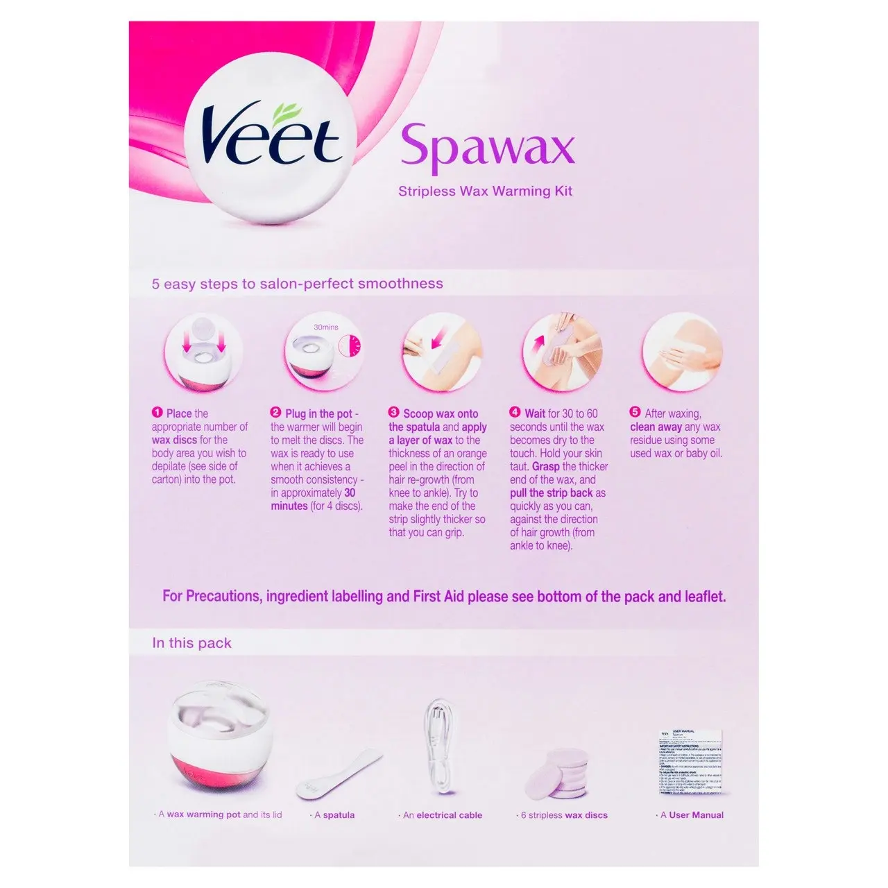 Veet Spawax Hair Removal Wax Starter Kit