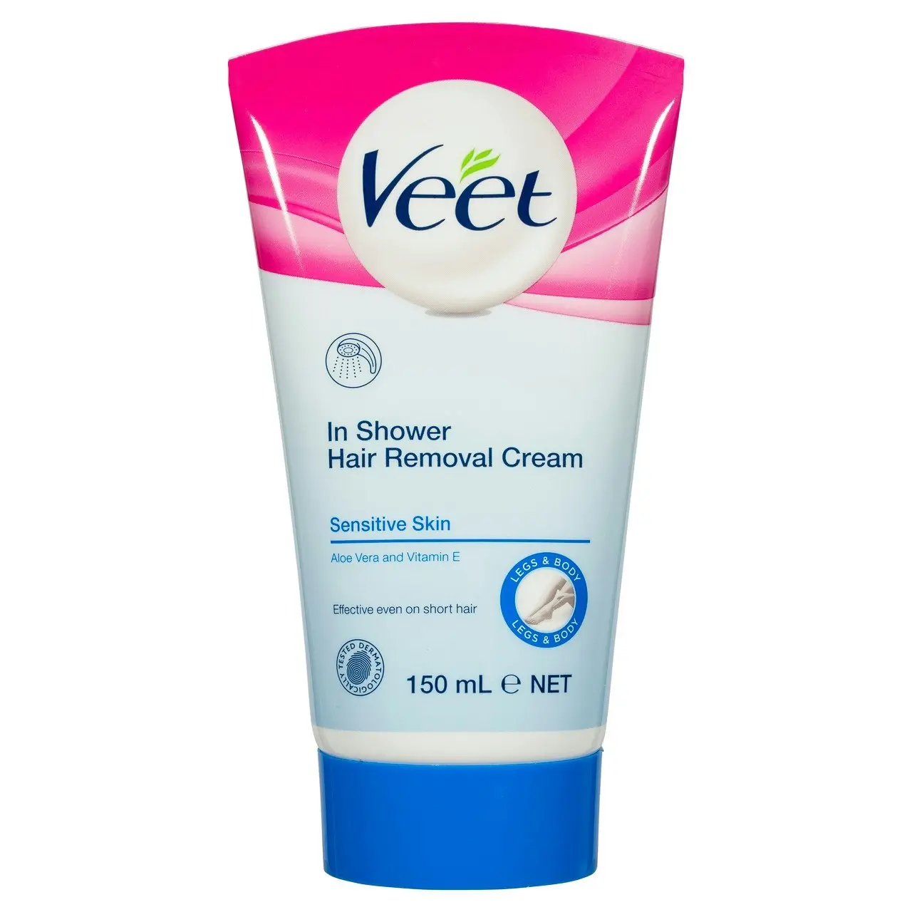 Veet Pure In Shower Hair Removal Cream for Sensitive Skin 150g