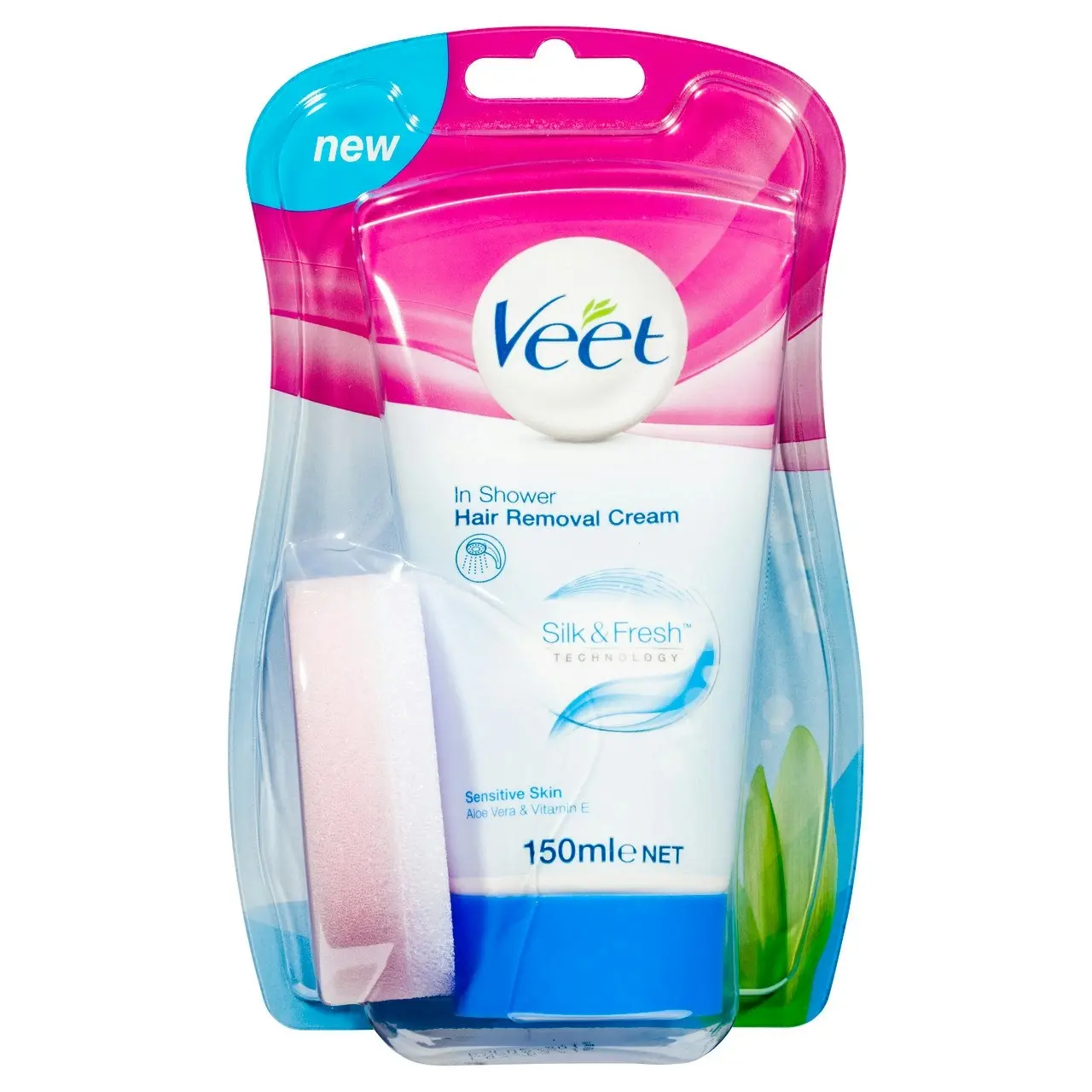 Veet Pure In Shower Hair Removal Cream for Sensitive Skin 150g