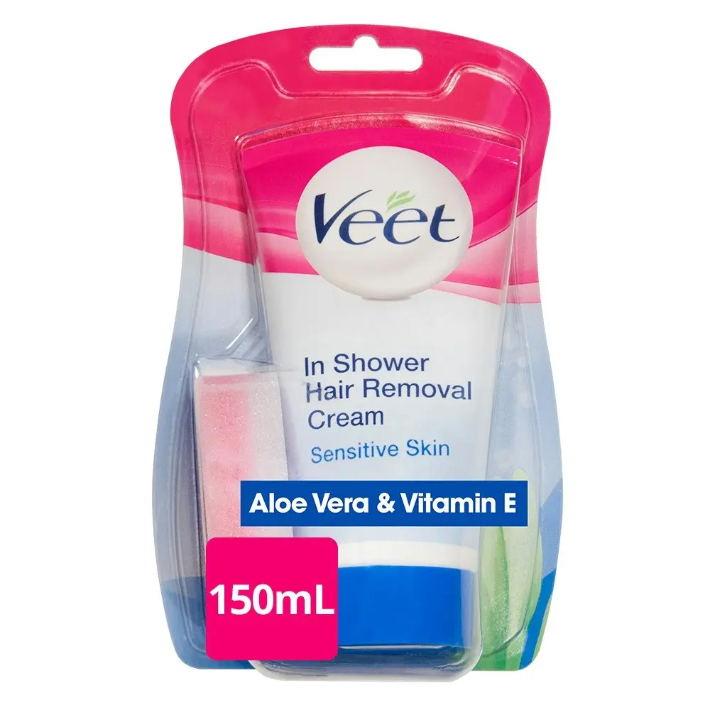 Veet Pure In Shower Hair Removal Cream for Sensitive Skin 150g