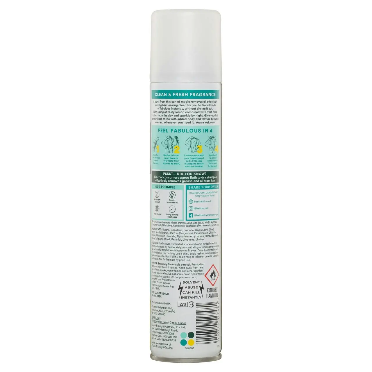 Batiste Original Dry Shampoo 200mL