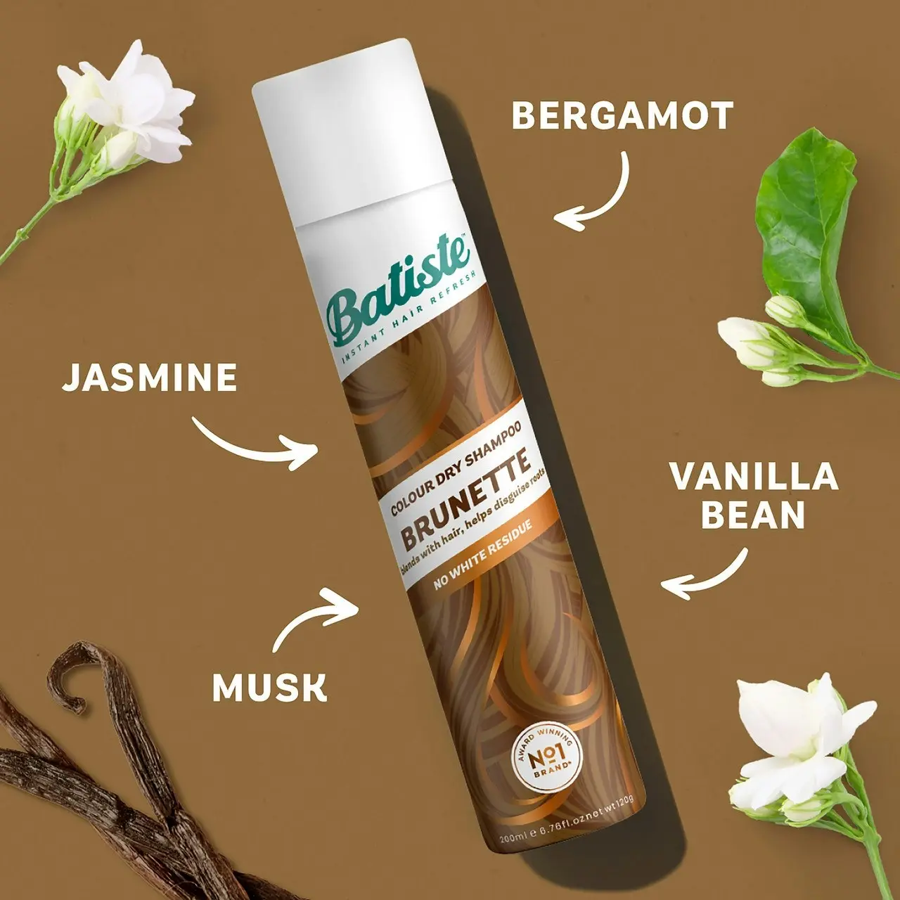 Batiste Brunette Dry Shampoo 200mL