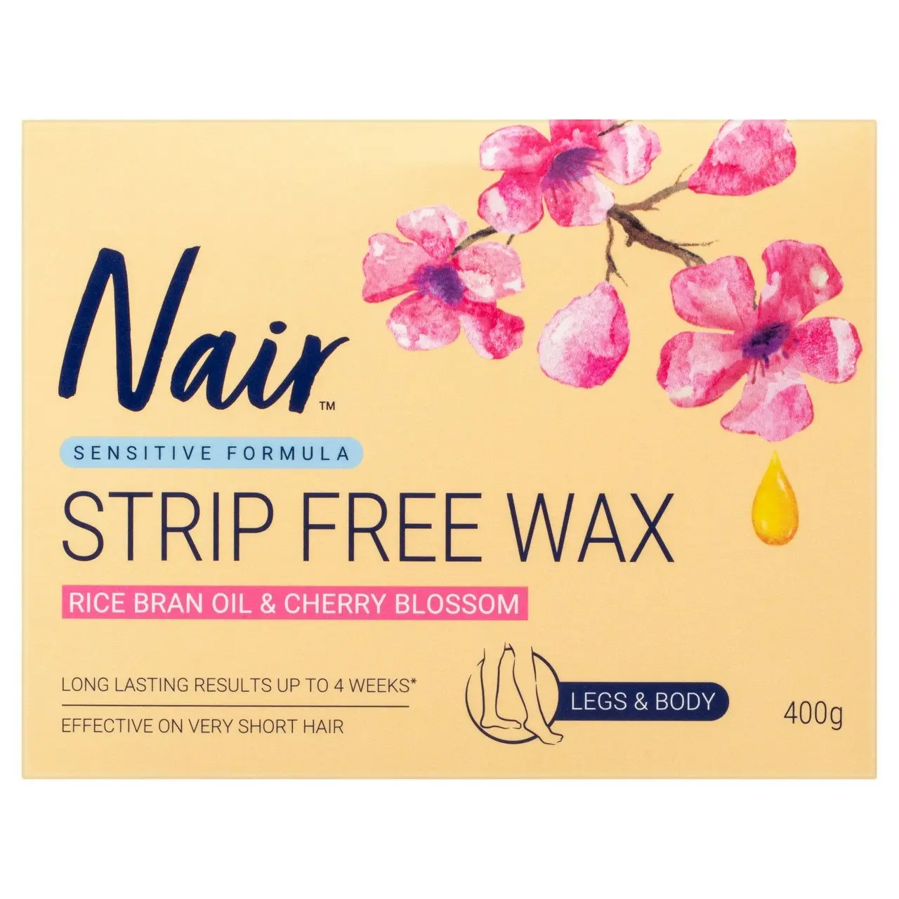 Nair Strip Free Wax | Sensitive Hair Removal Liquid Wax | 400g