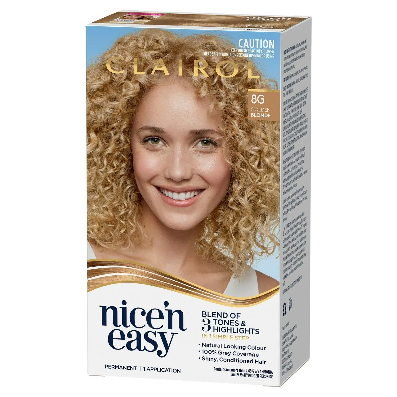 Clairol Nice 'N Easy 8G Natural Golden Blonde Permanent Hair Colour