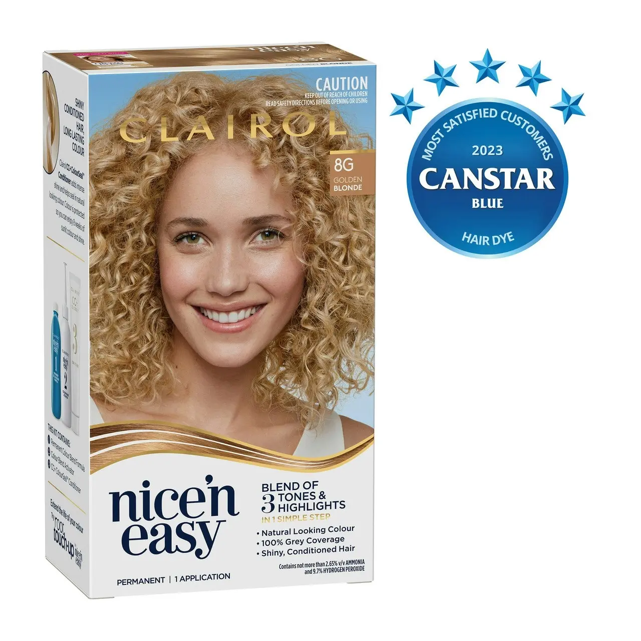 Clairol Nice 'N Easy 8G Natural Golden Blonde Permanent Hair Colour