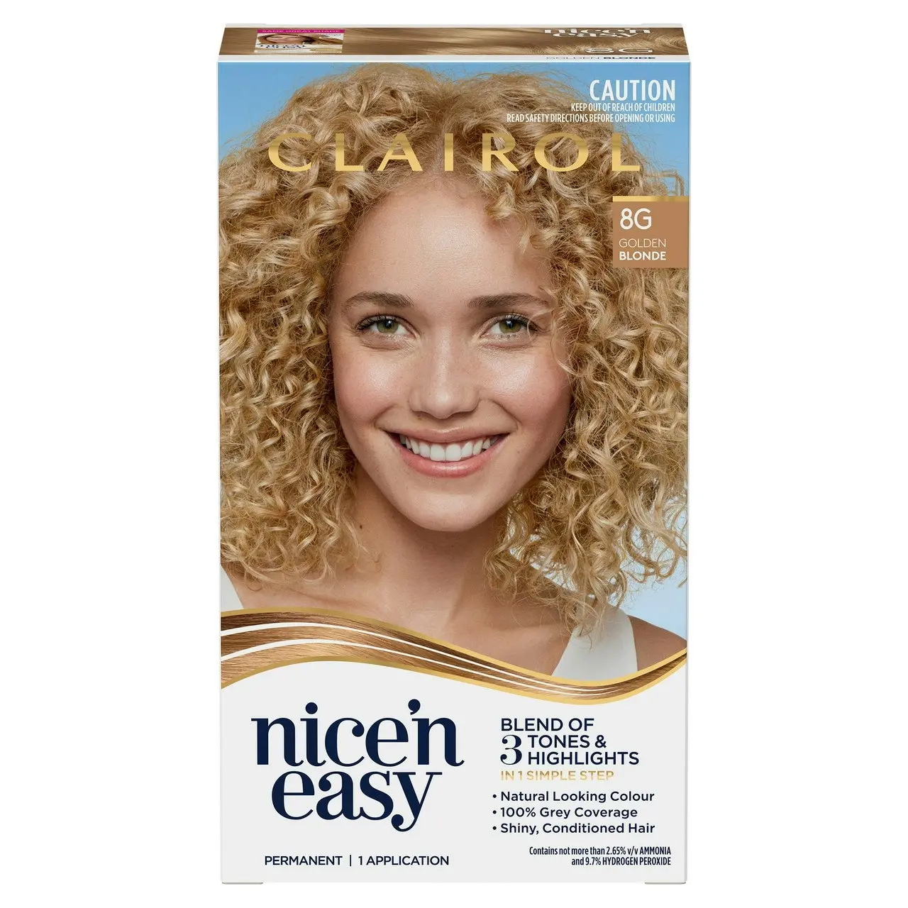 Clairol Nice 'N Easy 8G Natural Golden Blonde Permanent Hair Colour