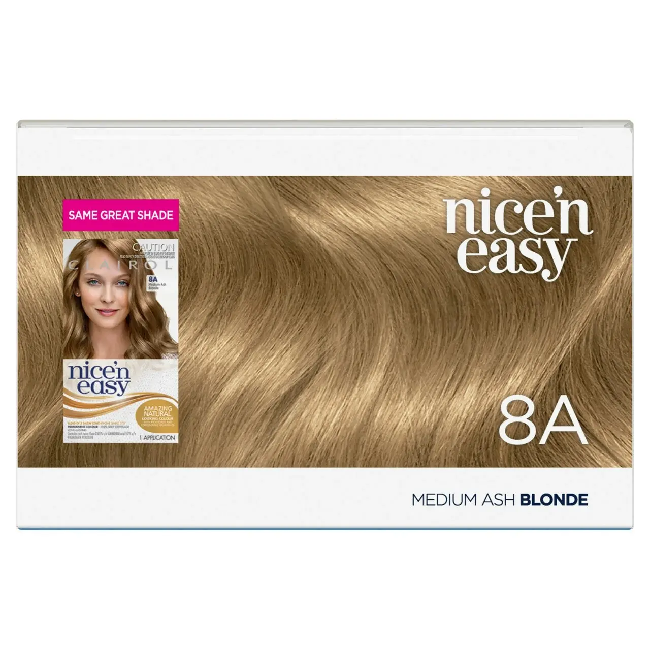 Clairol Nice 'N Easy 8A Natural Medium Ash Blonde Permanent Hair Colour