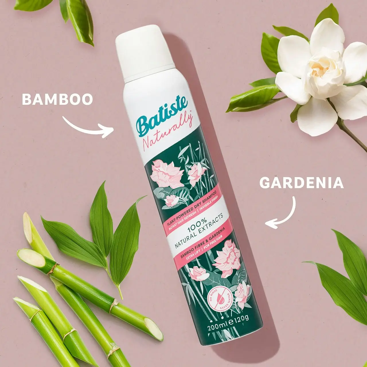 Batiste Naturally Bamboo Fibre and Gardenia 200mL