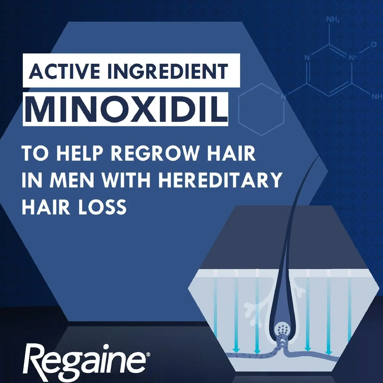 Regaine Men's Extra Strength Minoxidil Hair Regrowth Treatment 60mL