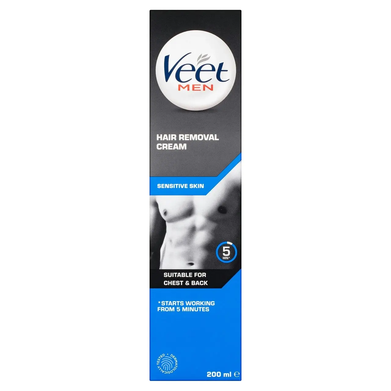 Veet Men Hair Removal Cream Sensitive Skin 200ml