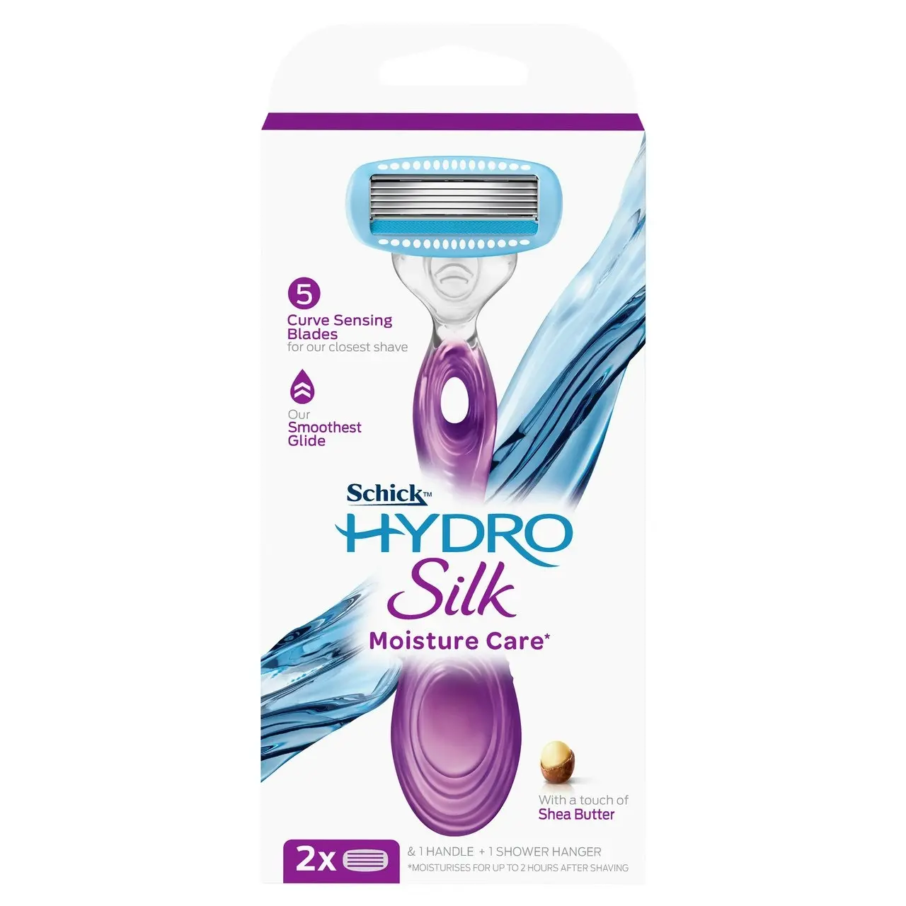 Schick Silk Hydro Moisture Care* Razor Kit +2