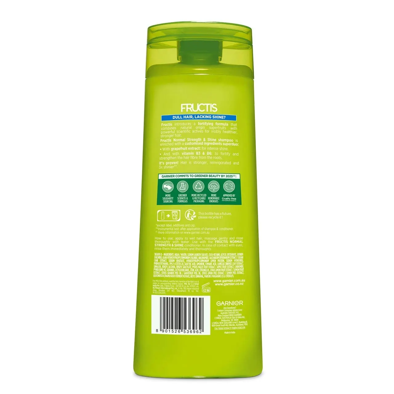 Garnier Fructis Normal Strength & Shine Shampoo 315ml for Normal Hair