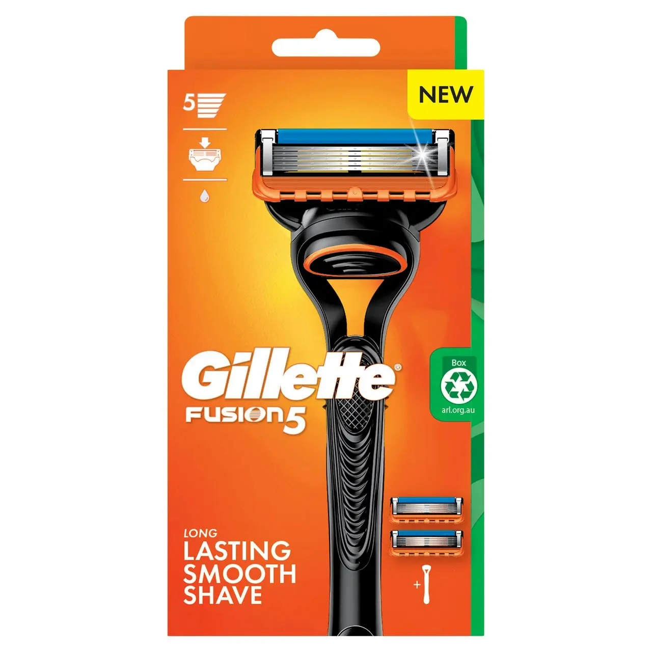 Gillette Fusion5 1 Razor + 2 Cartridges