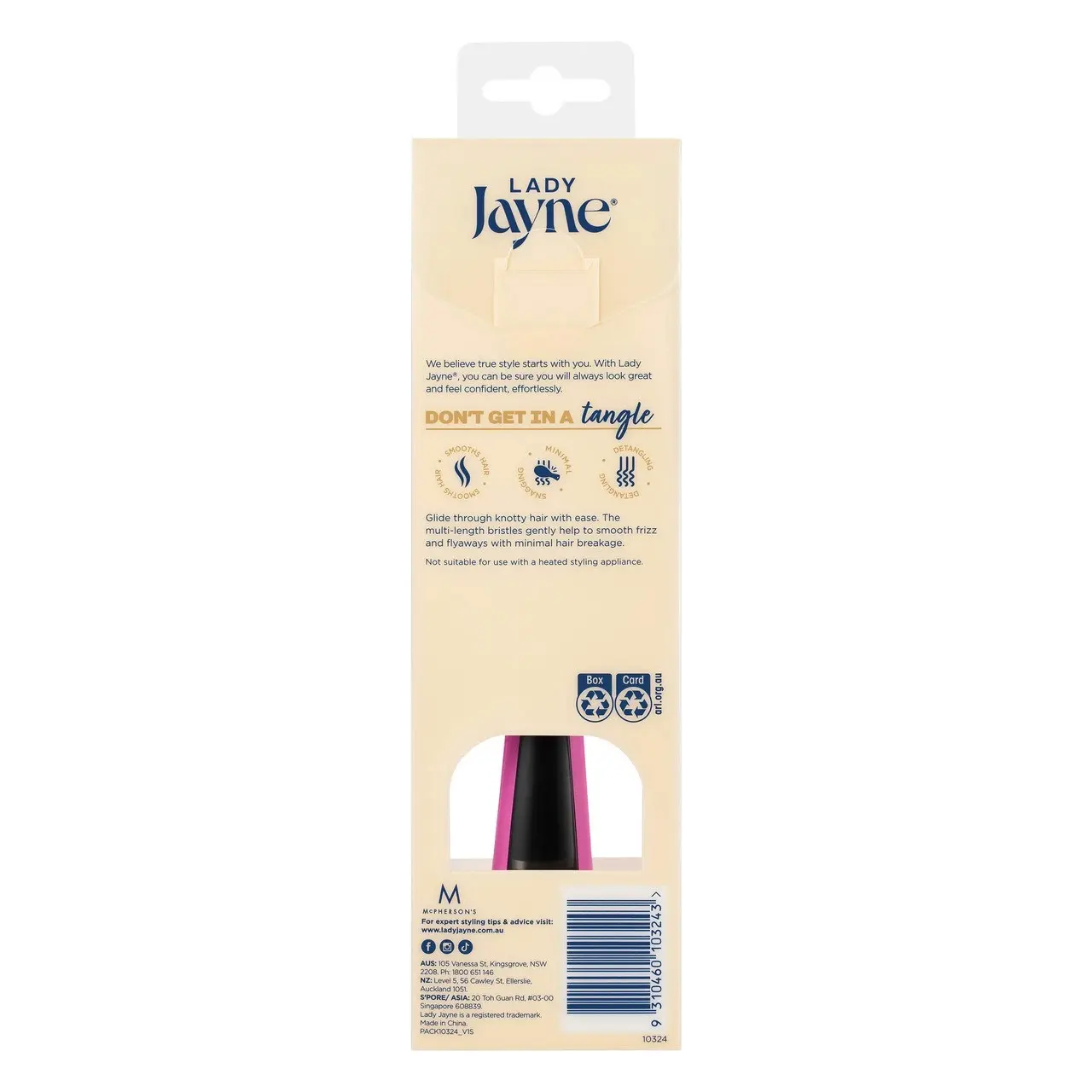 Lady Jayne Tanglepro Detangling Brush