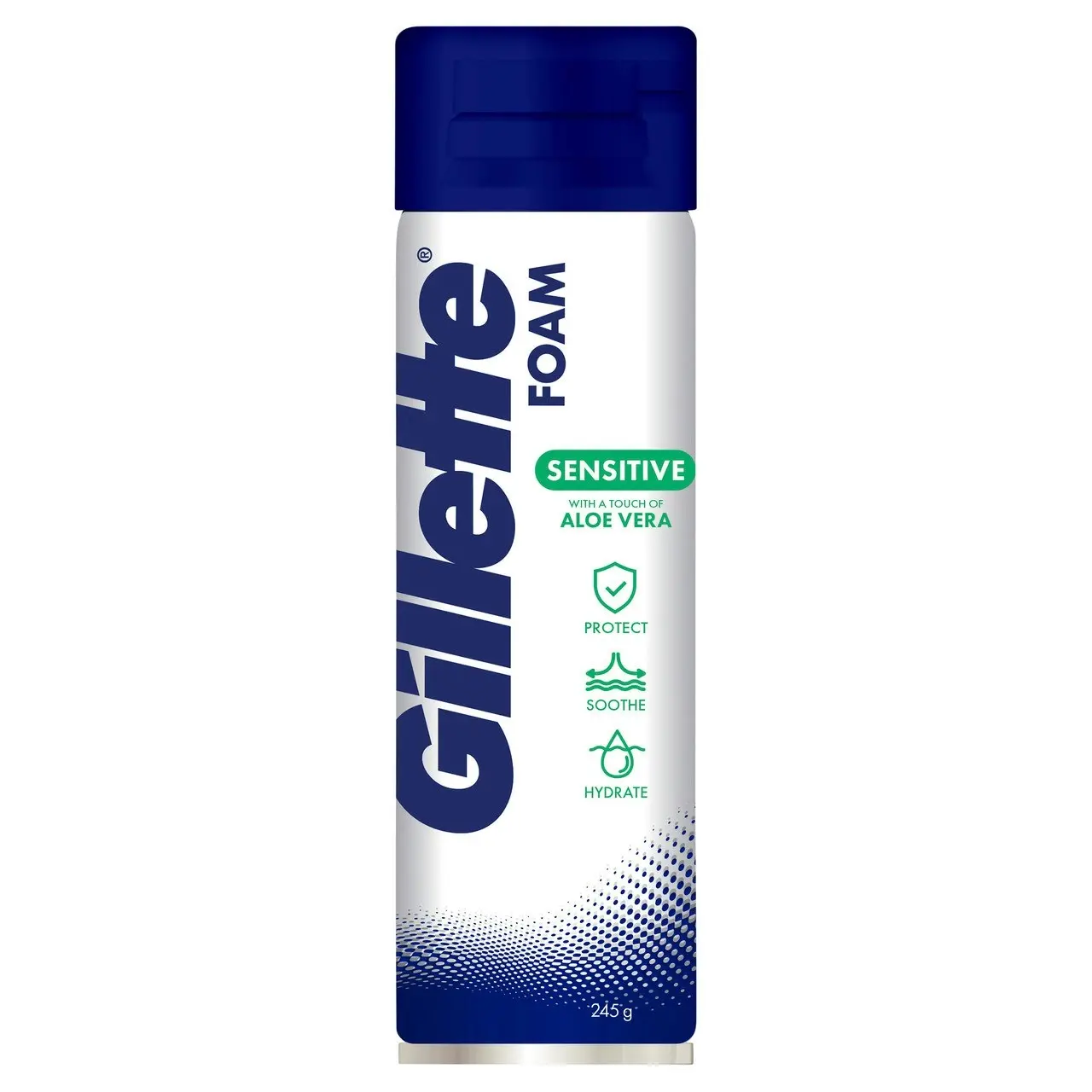 Gillette Sensitive Skin Soothing with a Touch of Aloe Vera Shave Foam 245 g