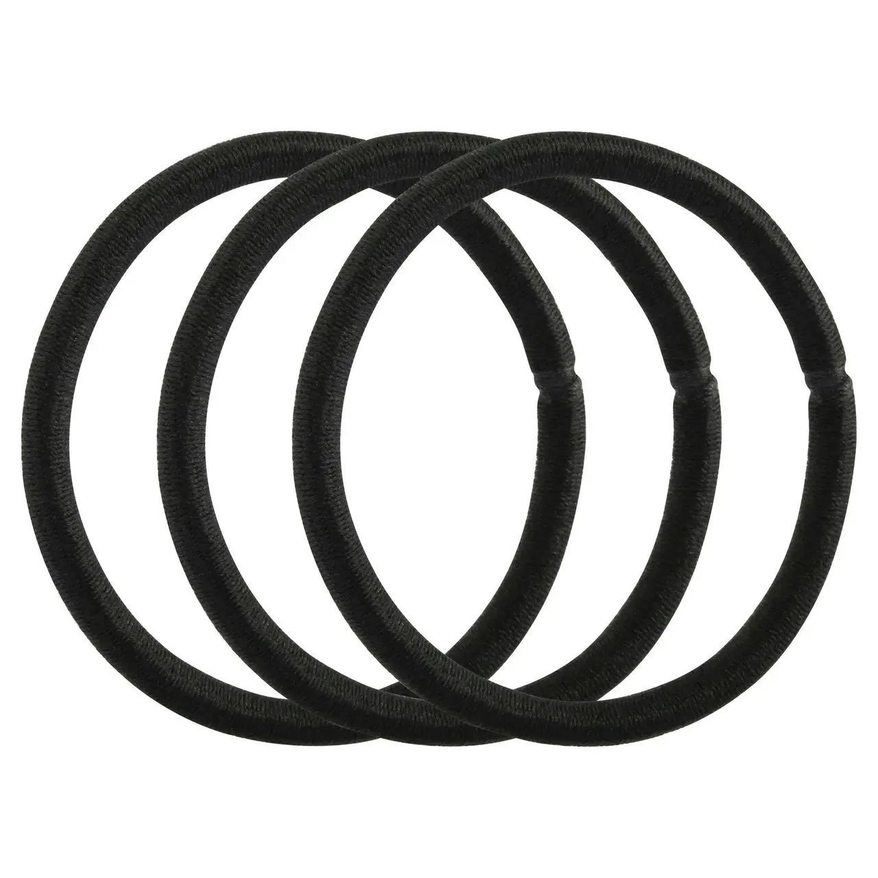 Lady Jayne Black Snagless Thick Elastics - Pk10