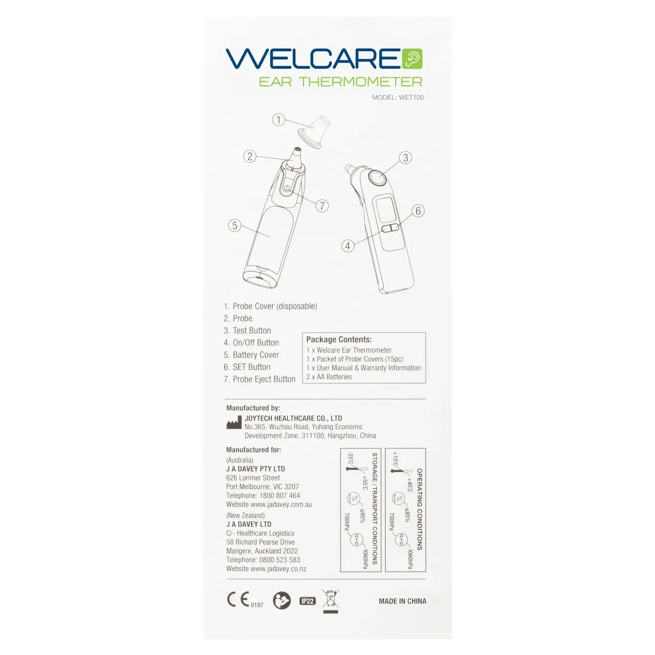 Welcare Ear Thermometer