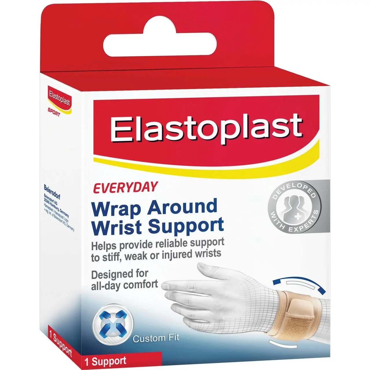 Elastoplast Sport Wrist Support Adjustable Beige 1 Ea