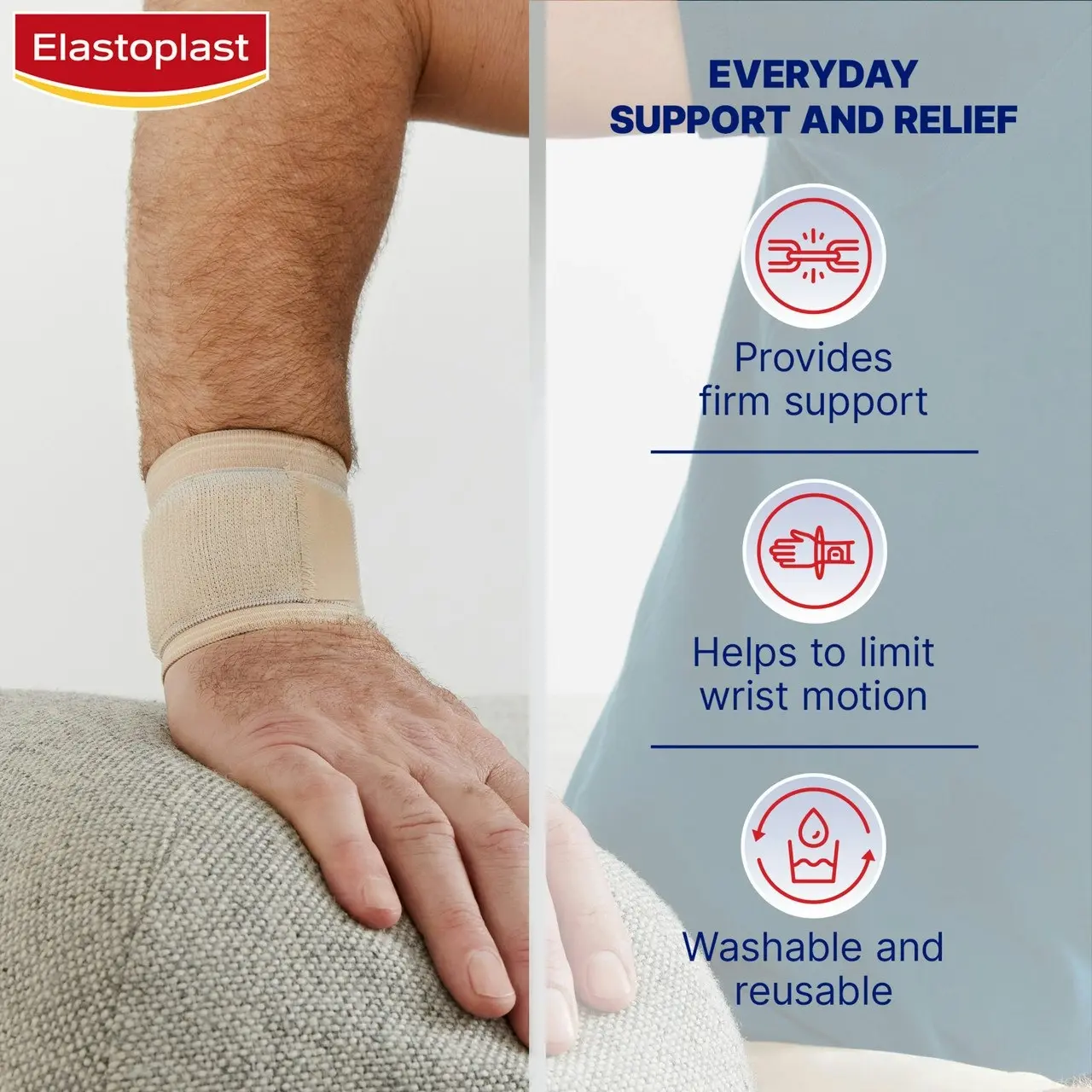 Elastoplast Sport Wrist Support Adjustable Beige 1 Ea