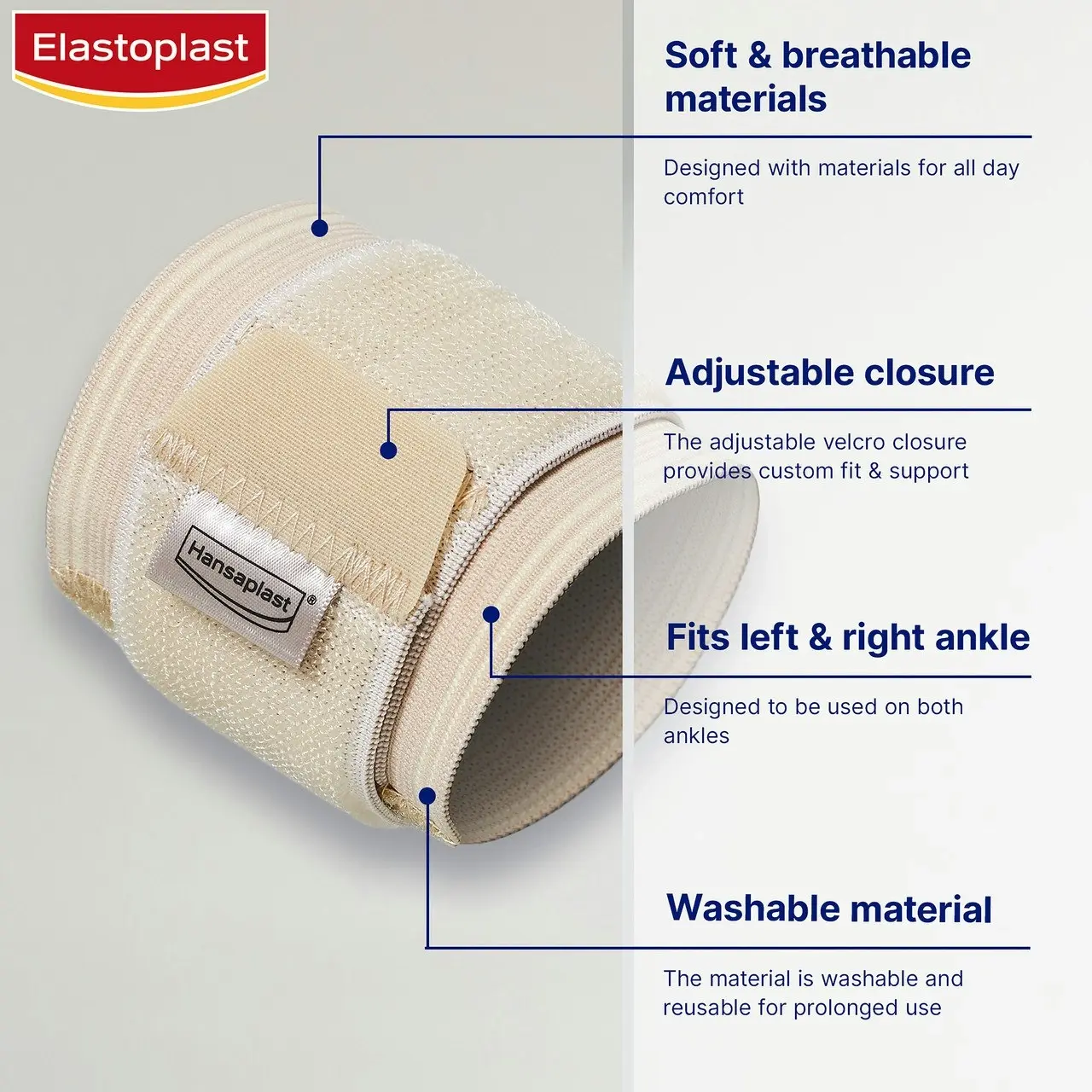 Elastoplast Sport Wrist Support Adjustable Beige 1 Ea