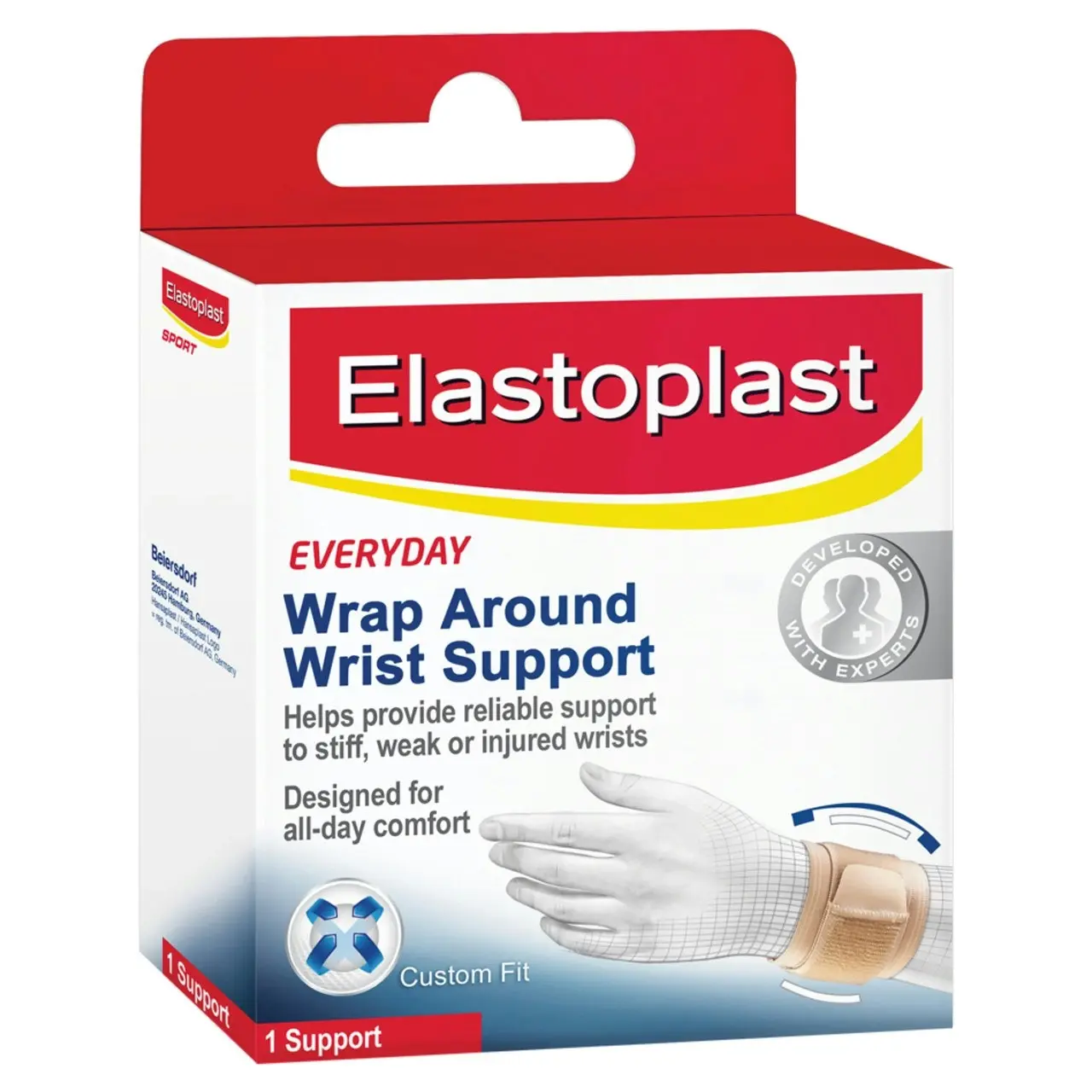 Elastoplast Sport Wrist Support Adjustable Beige 1 Ea