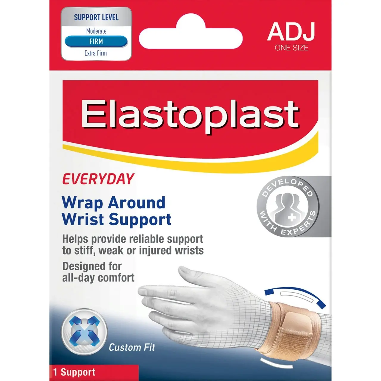 Elastoplast Sport Wrist Support Adjustable Beige 1 Ea