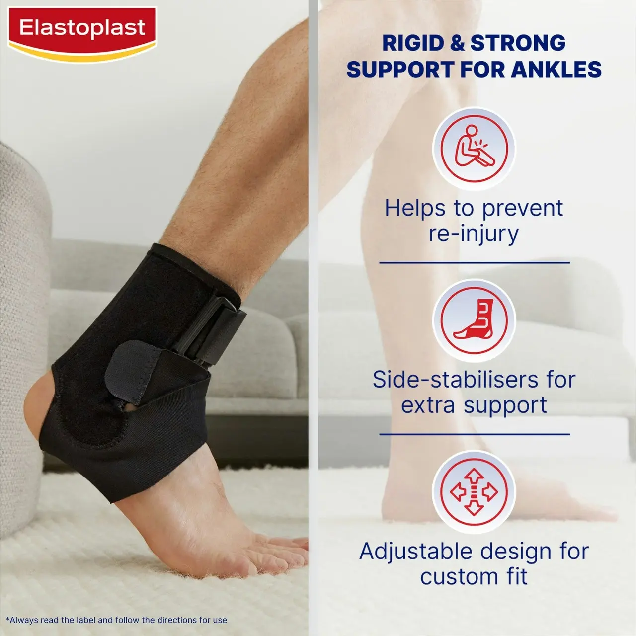 Elastoplast Sport Ankle Stabilizer Adjustable 1 Ea