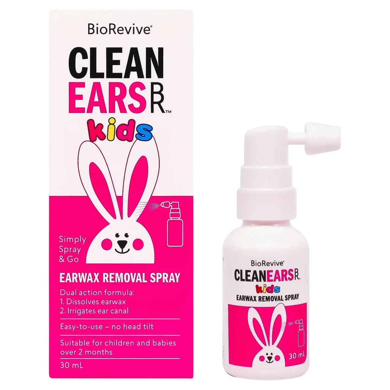 BioRevive CleanEars Kids - Earwax Removal Spray 30mL