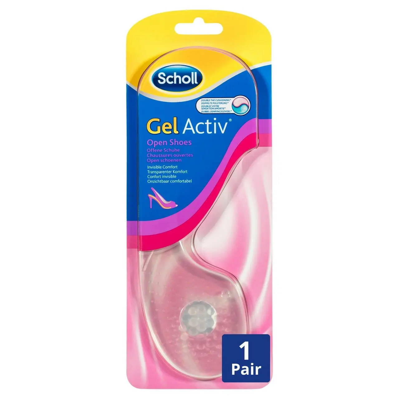 Scholl GelActiv Female Insoles for Open Shoes