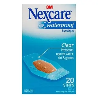 Nexcare Strips Waterproof Medium 31mm X 63m - 20 pack