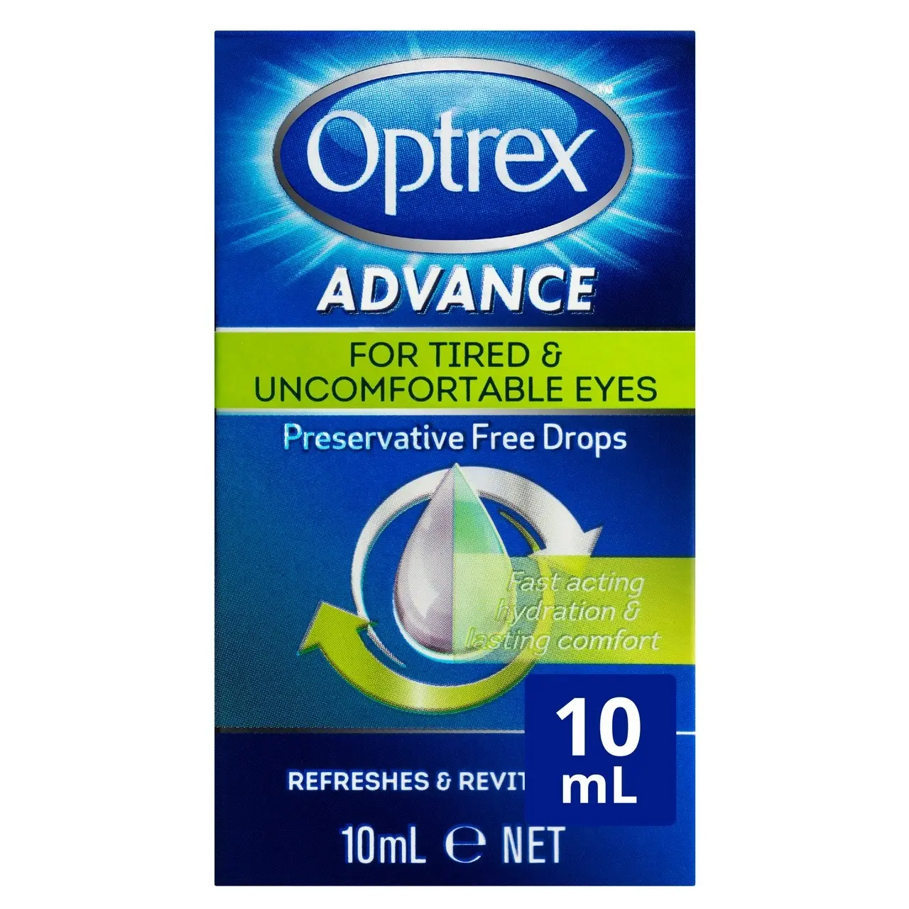 Optrex Advance Preservative Free Tired Eye Drops 10mL