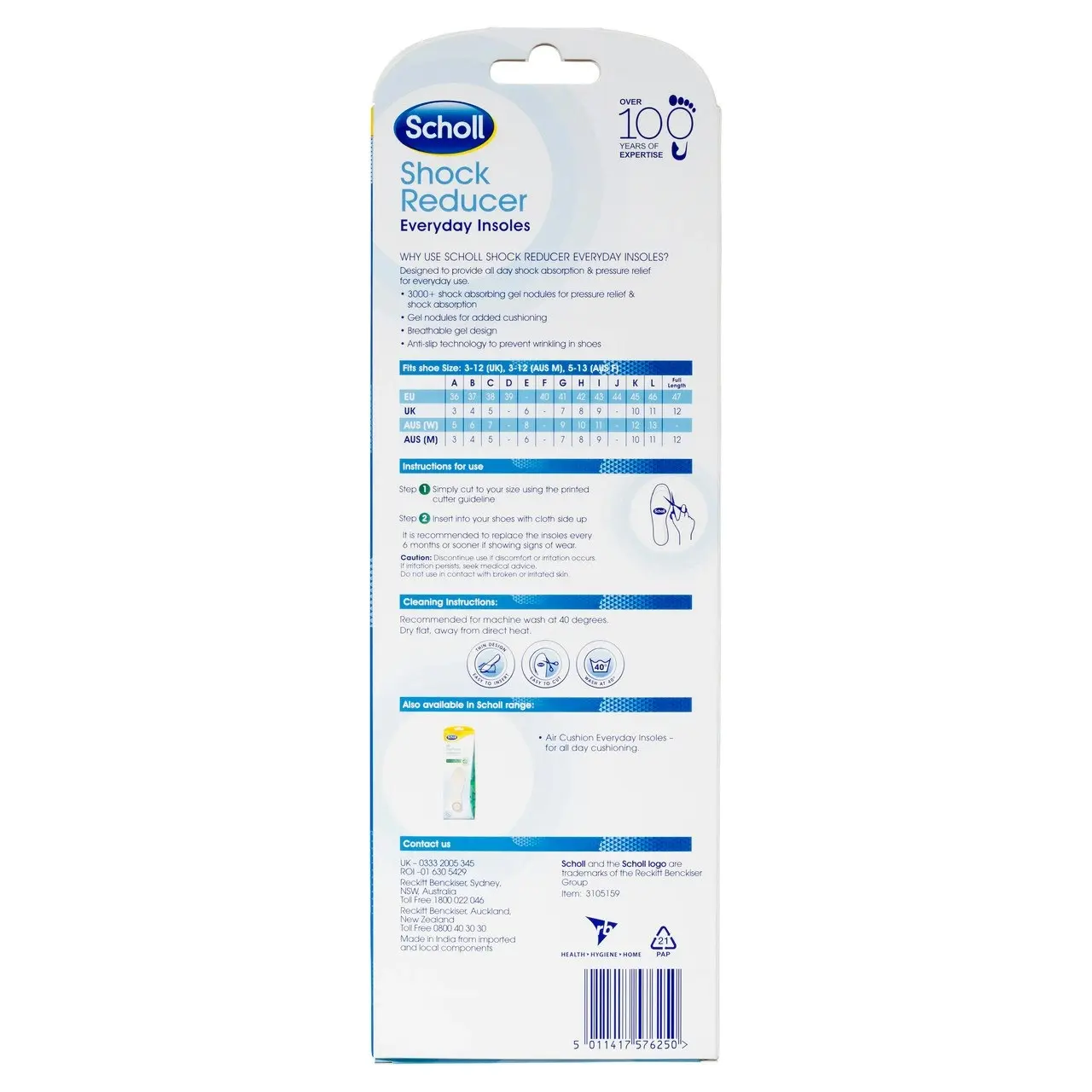 Scholl Shock Reducer Everyday Insole