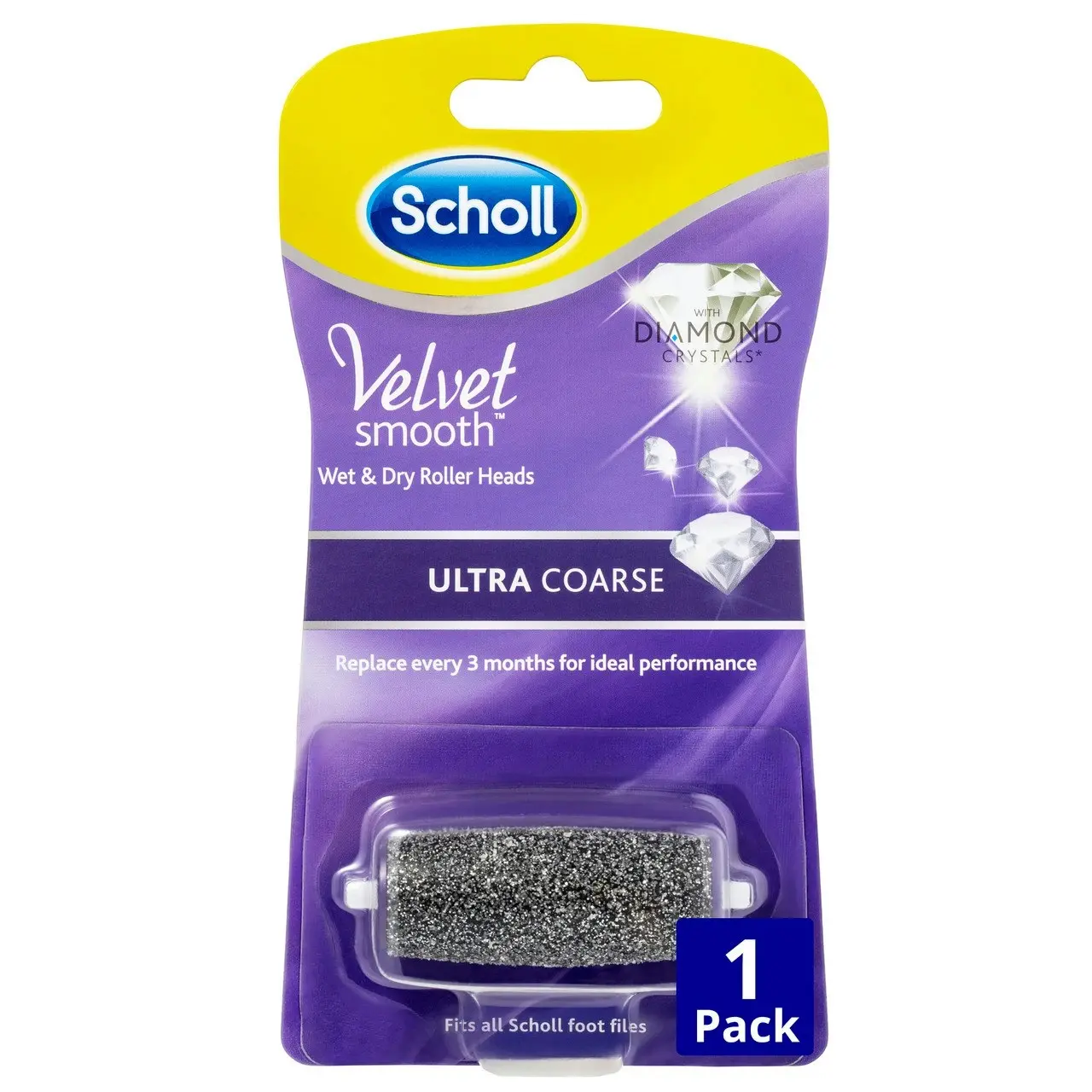 Scholl Velvet Smooth(TM) Wet & Dry Roller Heads Ultra Coarse