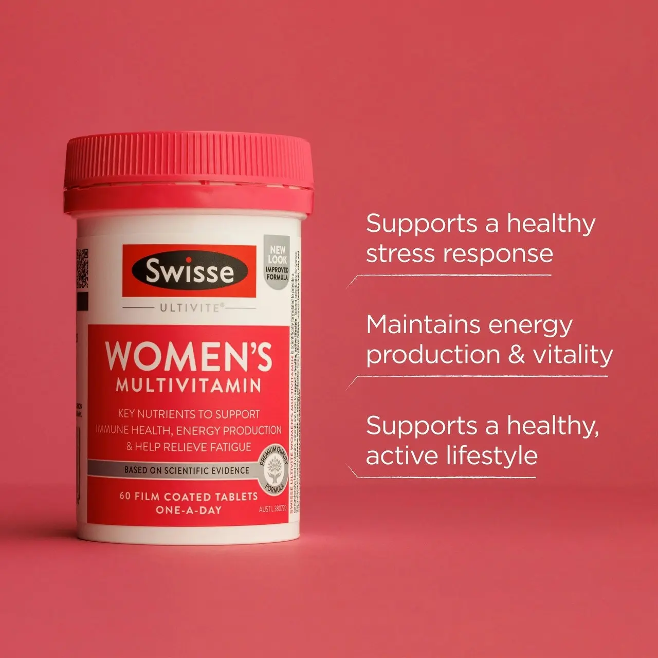 Swisse Ultivite Women's Multivitamin | Helps Fill Nutritional Gaps | 60 Tablets