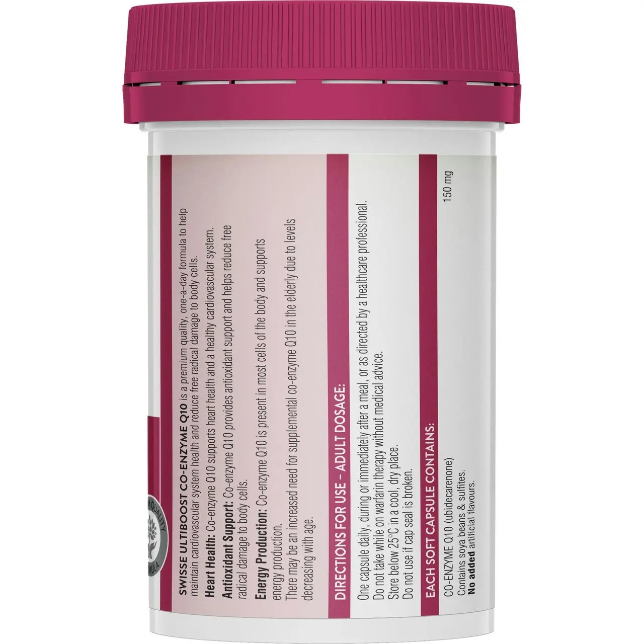 Swisse Ultiboost Co-Enzyme Q10 50 Capsules