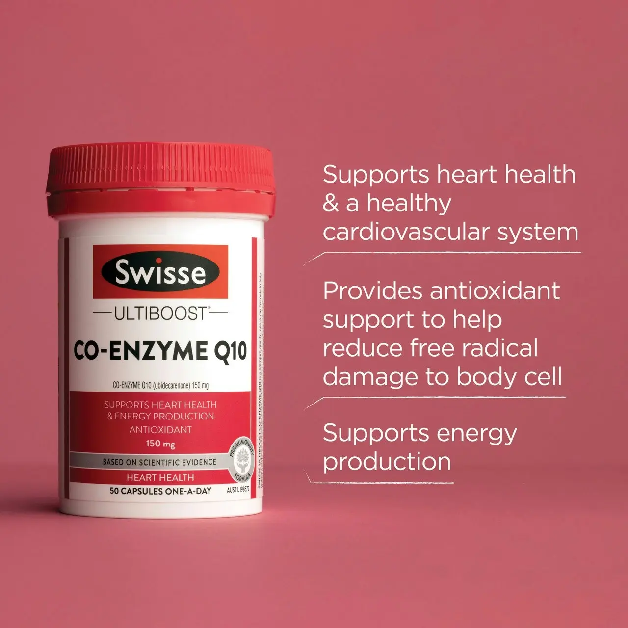 Swisse Ultiboost Co-Enzyme Q10 50 Capsules