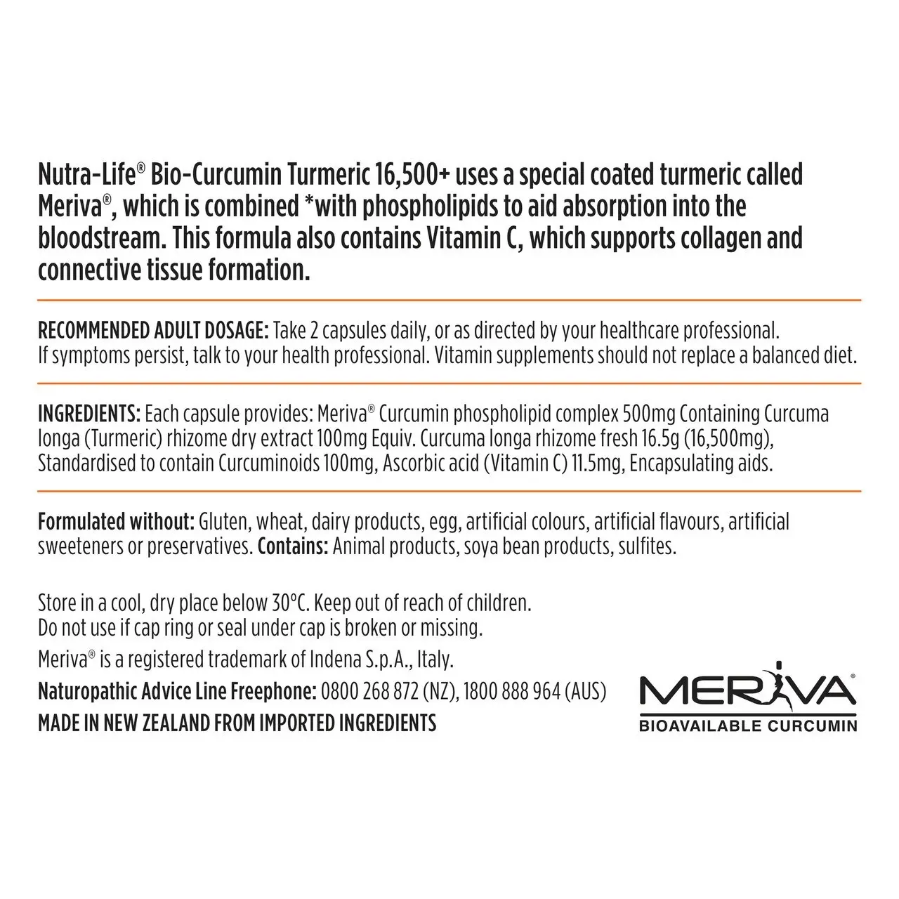 Nutra-Life Bio-Curcumin Turmeric 16,500+ 30c