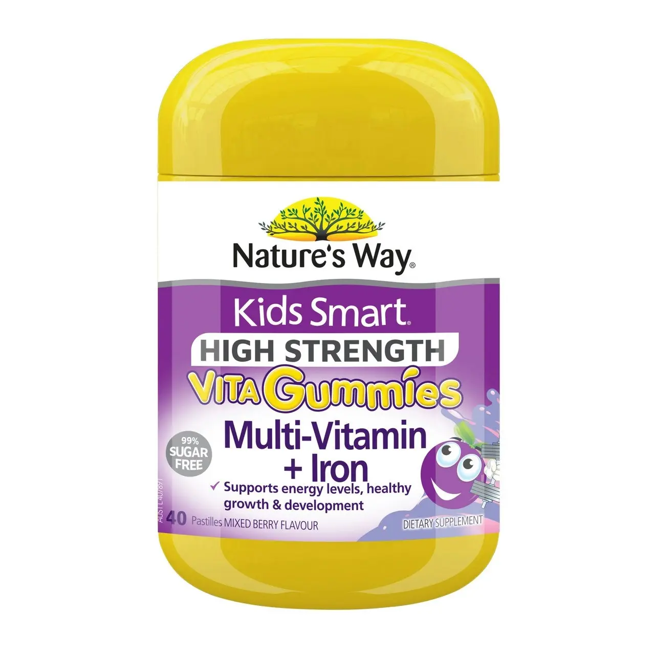 Nature's Way Kids Smart High Strength Vita Gummies Multi-Vitamin + Iron 40