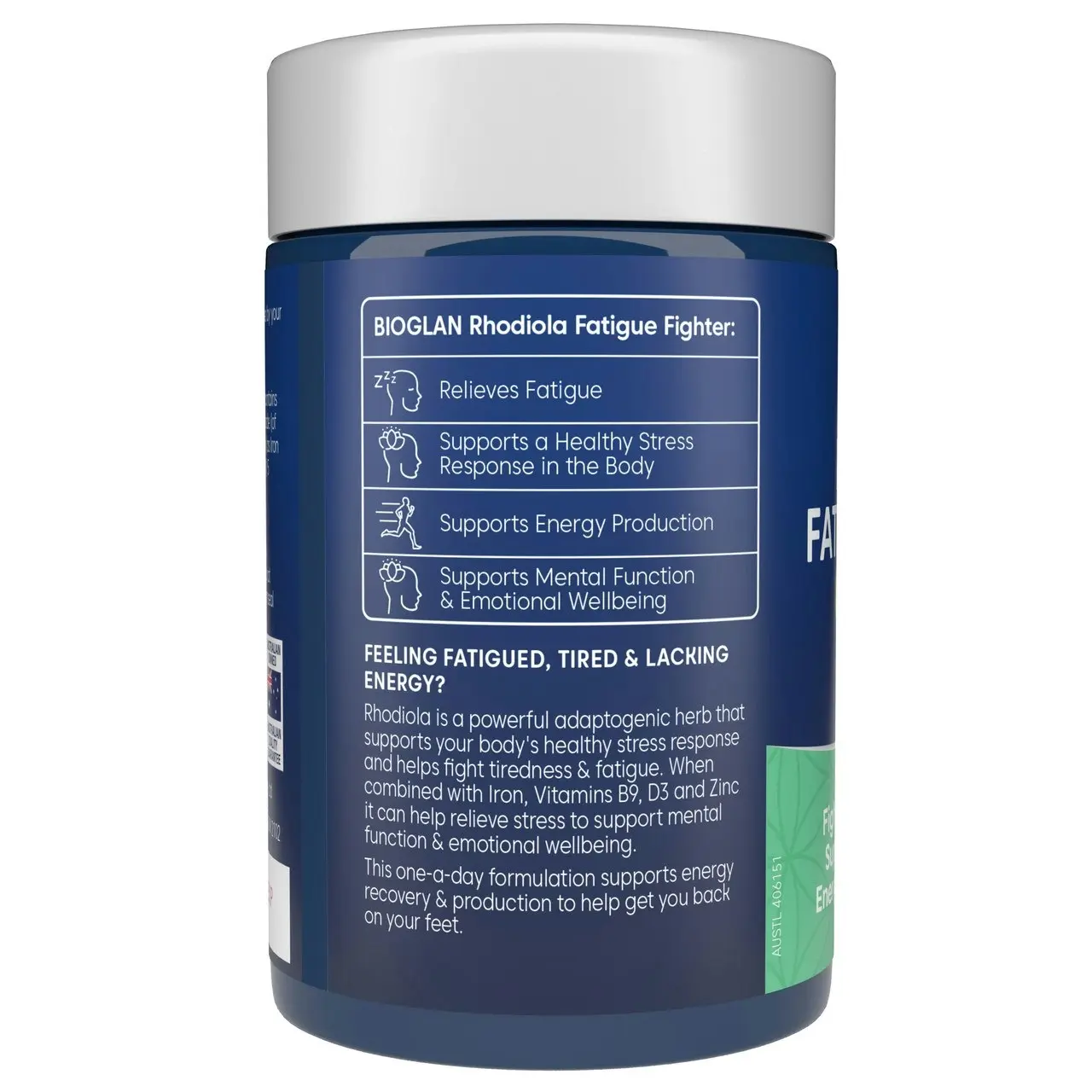 Bioglan Rhodiola Fatigue Fighter 30 Capsules