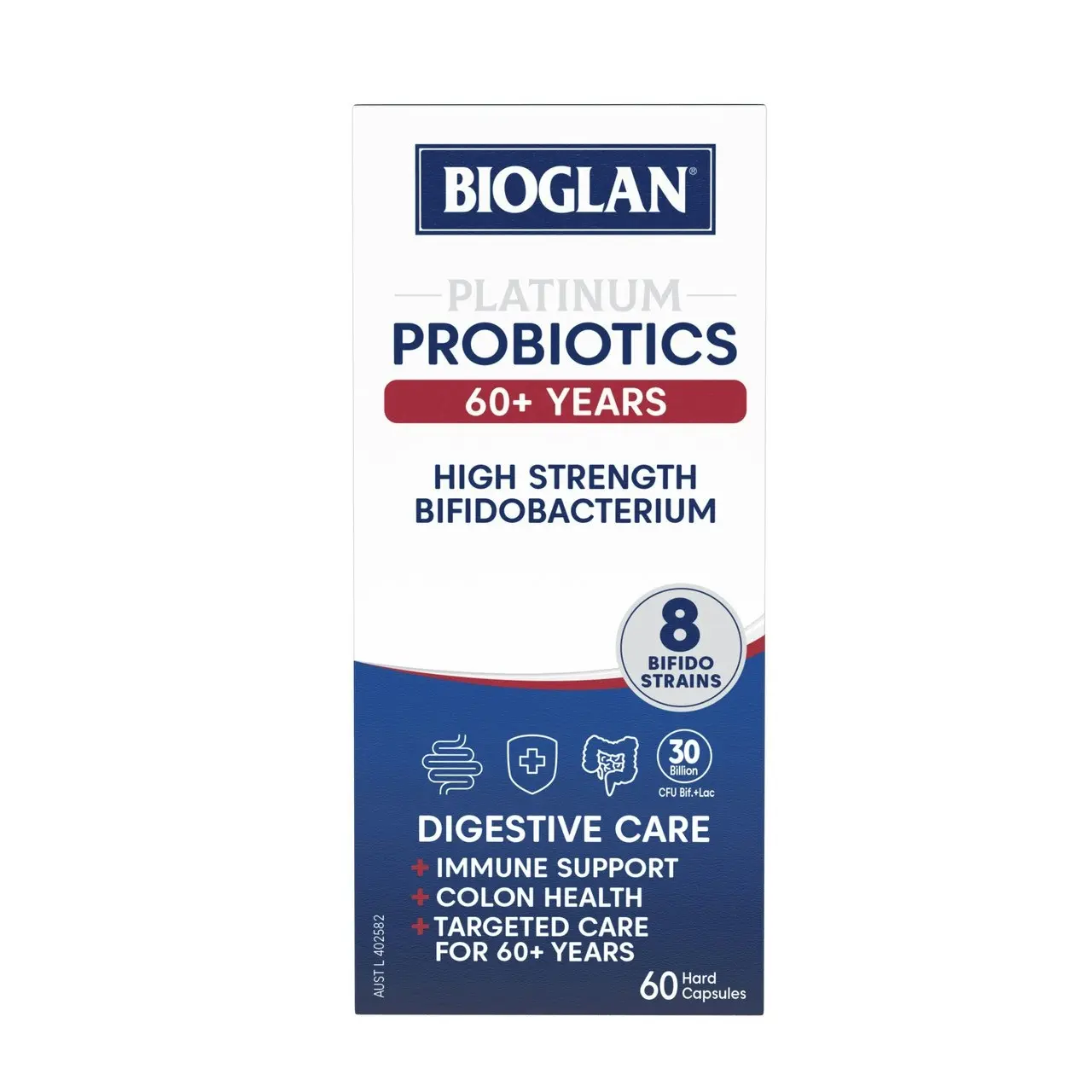 Bioglan Platinum Probiotics 60+ Years 60 Capsules