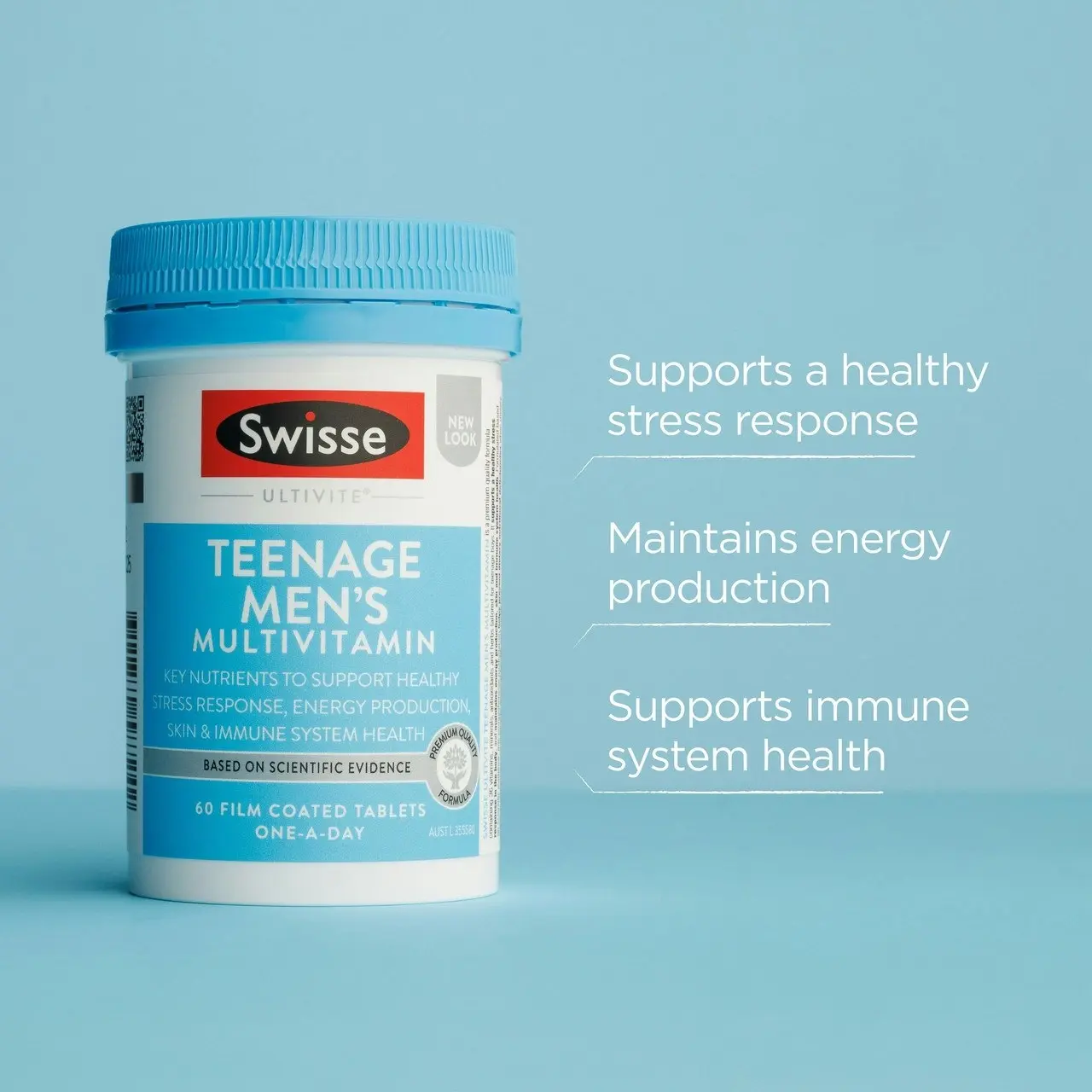 Swisse Ultivite Teenage Men's Multivitamin 60 Tablets