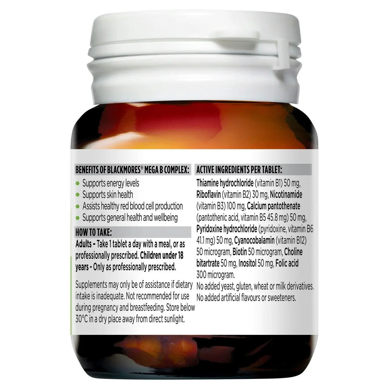 Blackmores Mega B Complex 31 Tablets