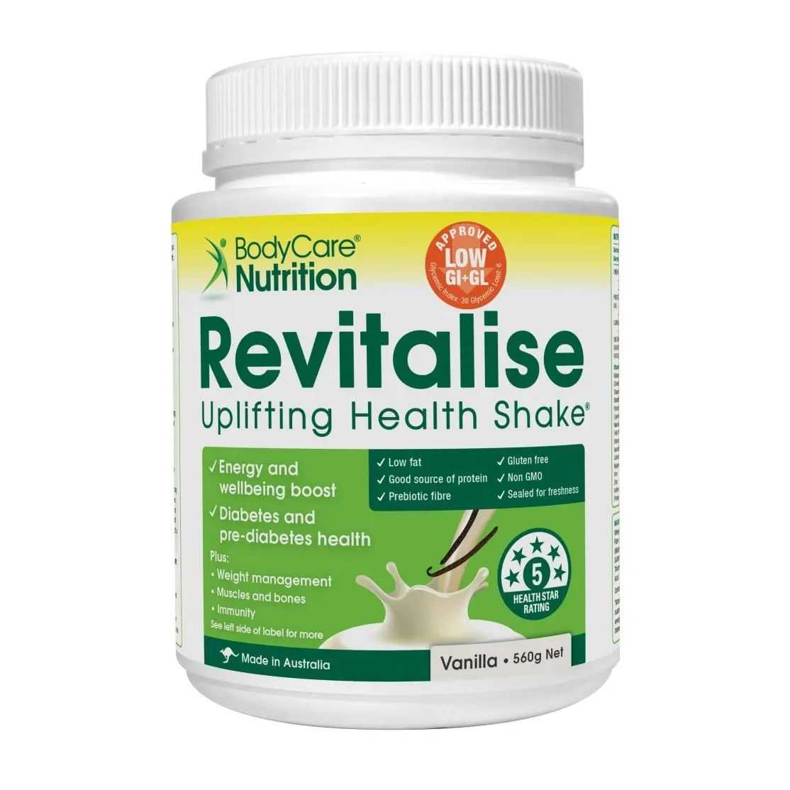 Revitalise Uplifting Health Shake Vanilla Flavour 560g