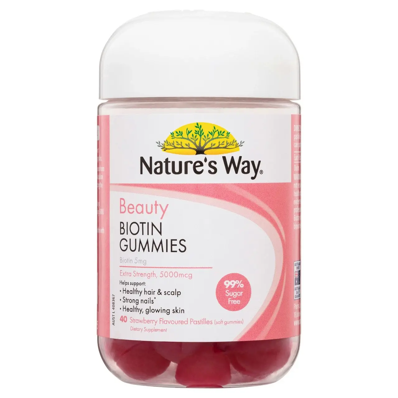 Nature's Way Beauty Biotin Gummies 40