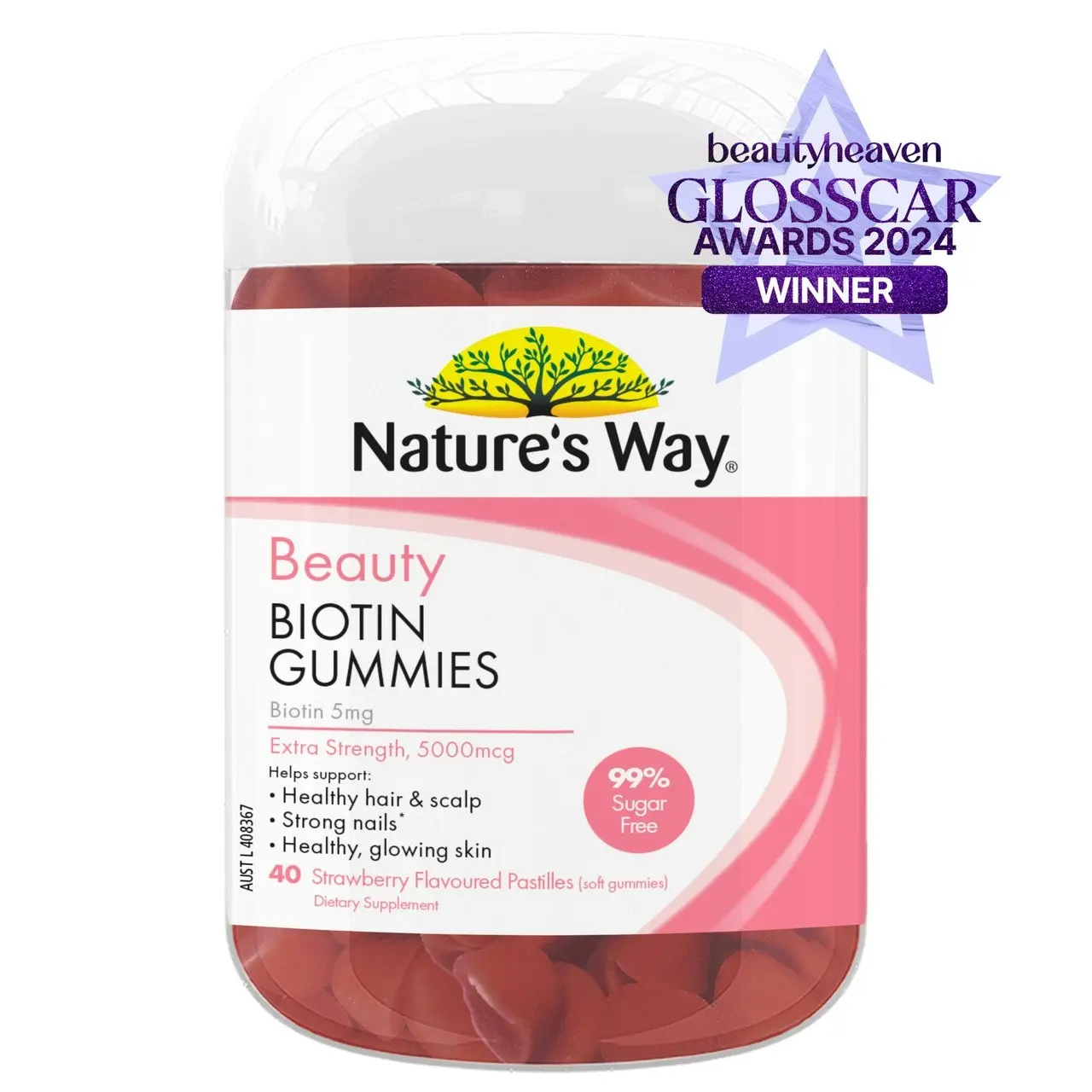 Nature's Way Beauty Biotin Gummies 40