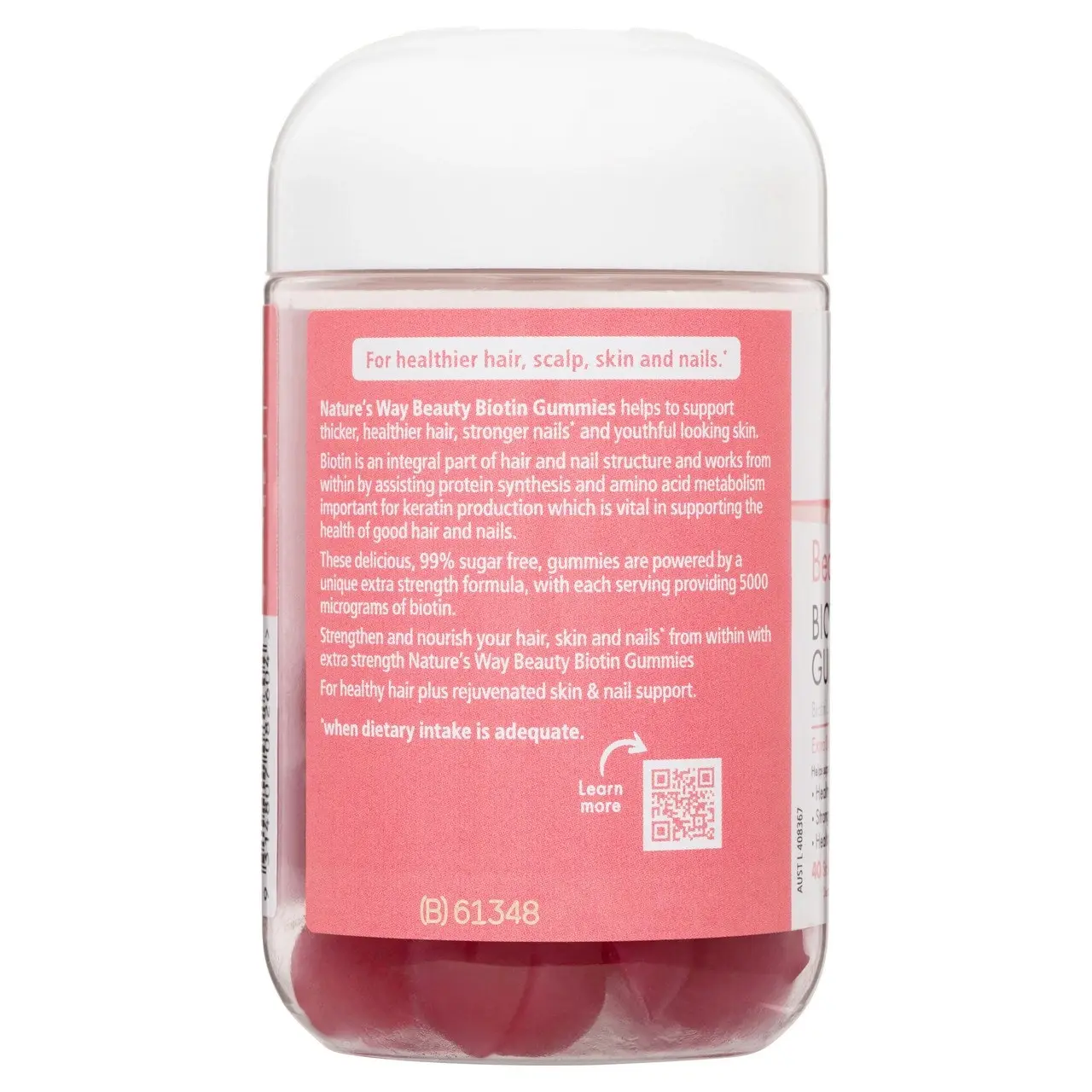 Nature's Way Beauty Biotin Gummies 40