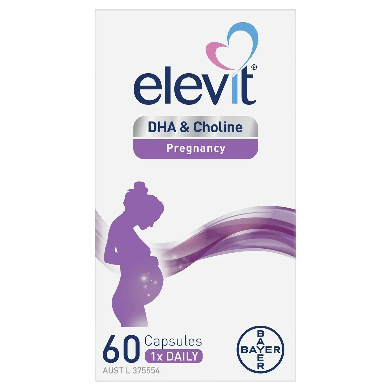 Elevit DHA & Choline Pregnancy capsules 60 pack (60 days)