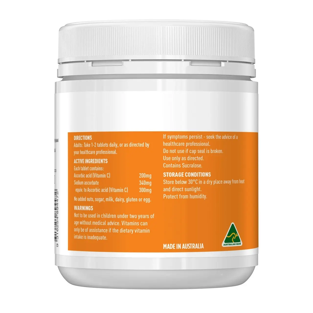 Healthy Care Vitamin C 500mg 300 Tablets